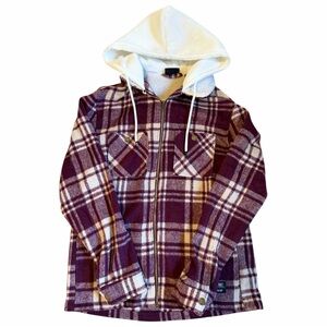 Men’s Plaid Zip Up Sweater